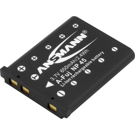 Ansmann A-Fuji NP 45 Batterie pour appareil photo Remplace l'accu d'origine NP-45 3.7 V 650 mAh (1/4)