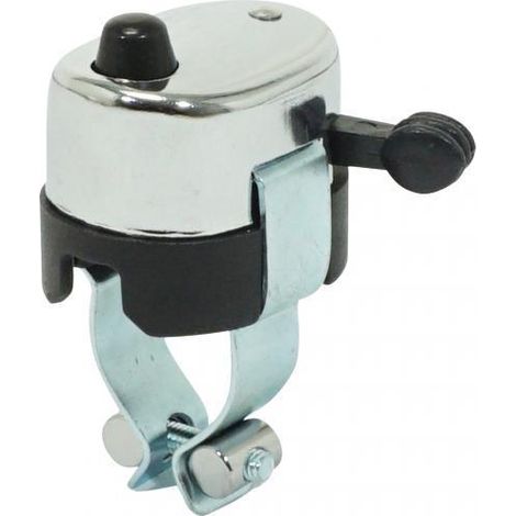 Bouton poussoir + commutateur ON/OFF chromé Ø22 pour moto (1/2)