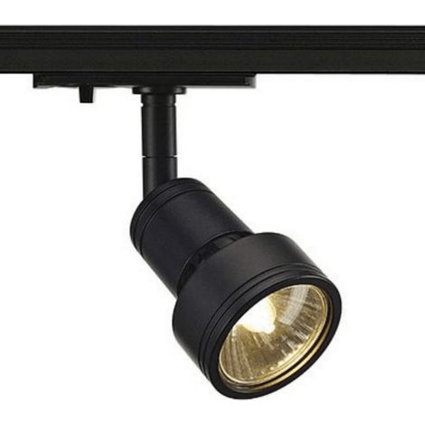 Spot intérieur pour rail 1 allumage PURI TRACK noir mat GU10 QPAR51 50W max - SLV 143390
