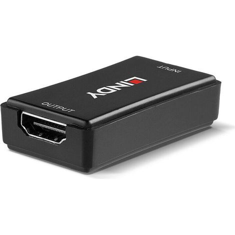 Lindy 38211 extensor audio/video Negro (1/4)