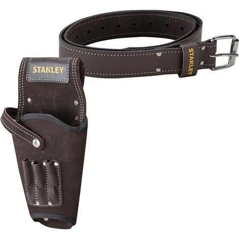 Stanley STA180118 STA180119 Leather Belt with Leather Drill Holster Left / Right (1/4)