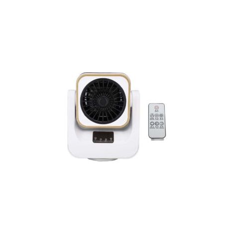 Crezuo 2-in-1 Elektrische Tischheizung/Kühlung, kleiner Kombiventilator, tragbare Tischheizung, LED-Digitalanzeige (1/4)