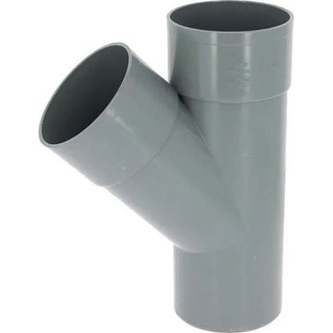 Culotte PVC Male-femelle 45° ø100 évacuation - jardiboutique