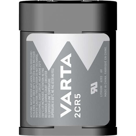 Bateria de litio 2cr5 6 v cc 1400 mah 1 blister gris plata