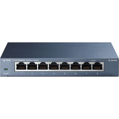 TL-SG108 No administrado Gigabit Ethernet (10/100/1000) Negro