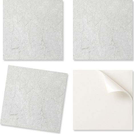 Azulejos de vinilo para pared con estampado para comedor, textura de piedra natural, 9x30x30 cm.