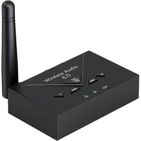 Adaptateur audio, mode Bluetooth 6.0 SE, interface AUX/RCA/USB-C 3,5 mm, récepteur/émetteur stéréo sans fil, peut connecter deux appareils. (1/5)