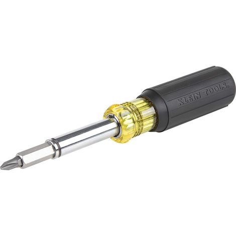 Klein Tools 32500MAG - Cacciavite magnetico multi-bit, 11 in 1, attrezzo multiuso con 8 punte, 3 dimensioni cacciavite, impugnatura a cuscino (1/5)