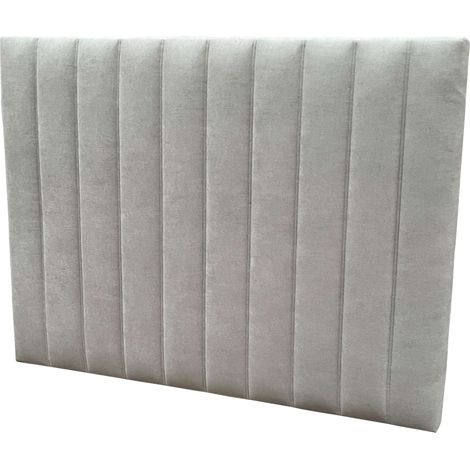 Cabecero Bursa para Dormitorio Matrimonio Tapizado Marco DM Color Gris Claro 165cm (1/4)