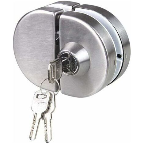 Double Glass Door Lock 304 Stainless Steel Frameless Door Hooks Open Both Sides for 10-12mm Thickness Glass (1/5)