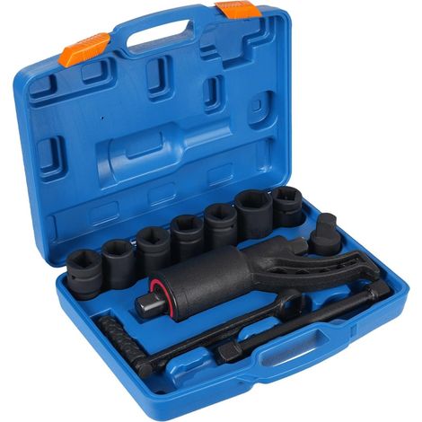 Moltiplicatore di coppia da 5500 Nm, amplificatore di coppia 1:58, set di chiavi per ruote, 21 mm/24 mm/27 mm/30 mm/32 mm/33 mm/38 mm, attacco quadro per escavatori, trattori, forature, cambio ruote