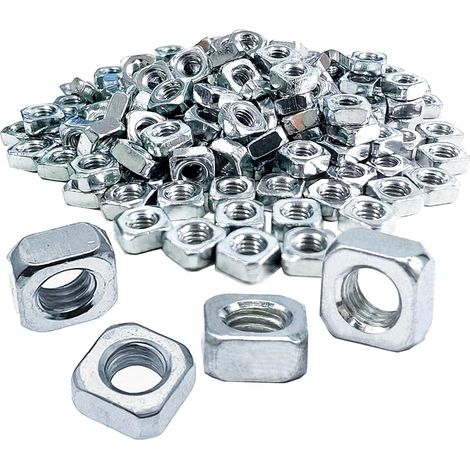 200 pcs 3 mm Écrous Carrés M3 en Acier Inoxydable, Écrous Carrés de Fixation Résistants à la Corrosion pour Applications Diverses et Utilisation Industrielle (1/5)