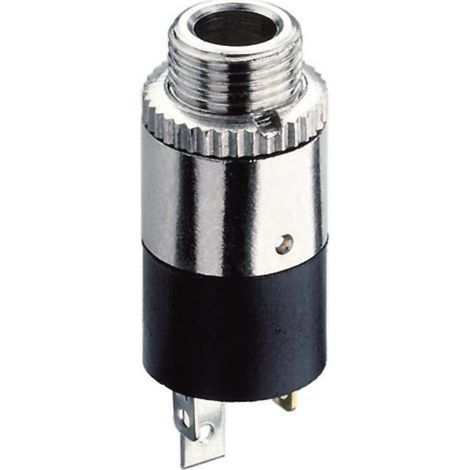 Jack 2.5 mm embase femelle, verticale Hicon HI-J25SEF Nombre de pôles: 3 stéréo argent 1 pc(s)