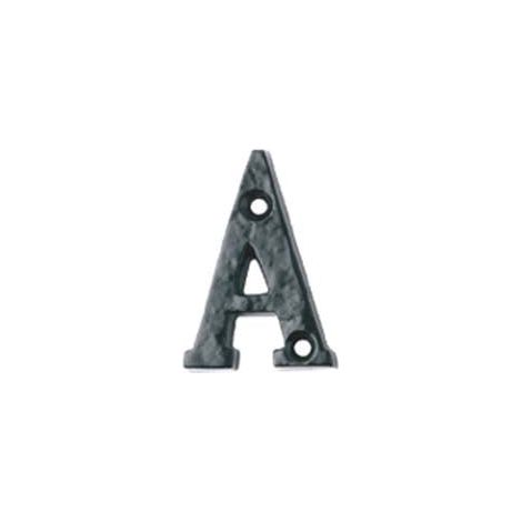 Lettera Alfabeto "A" In Ferro Nero Opaco