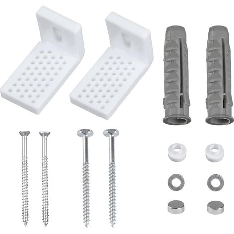 Kit de fixation pour cuvette de WC en forme de L, boulons de fixation de rechange pour bidet, support et vis de réparation pour WC de salle de bain (1/5)