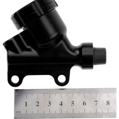 CNC-bearbeitete runde Hinterradbremspumpe für Motorräder (schwarz) (1/4)