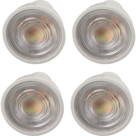 Lot de 4 ampoules LED intelligentes avec minuterie, commande vocale, variateur d'intensité et usage domestique, GU10 95-250 V 4,7 W (1/5)