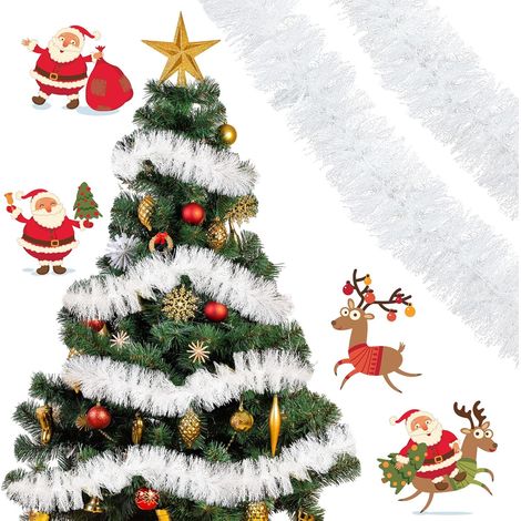 Guirlande à Tisser pour Grillage et Clôture Extérieure Décoration de Jardin Noël Festive 5m (1/5)