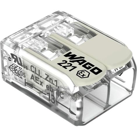 Accessori di connessione WAGO 221-682 certificato Ex 6 mm²