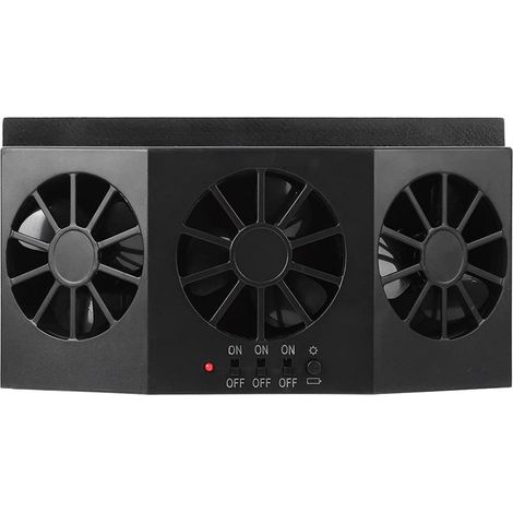 Ventilateur de voiture portatif FLEXMAN, à énergie solaire trois (1/5)