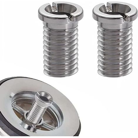 2 Pièces Vis De Panier D'Évier,Vis Pour Panier D'Évier,25Mm Vis Pour Panier D'Évier Acier Inoxydable, Vis De Bonde En Acier Inoxydable,Vis De Bouchon (1/4)