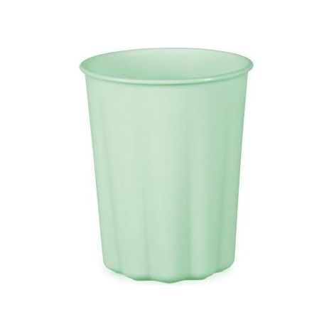 Bicchieri di plastica color salvia da 220 ml, 4 pezzi