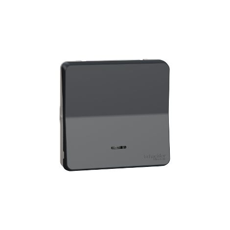 Schneider - Bouton poussoir lumineux composable IP55 Mureva gris - ENN35127