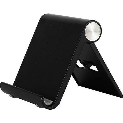 Support de téléphone noir pour bureau, support de smartphone, repose-téléphone portable, support de téléphone compatible avec iPad et iPhone 13 Pro Max (1/5)