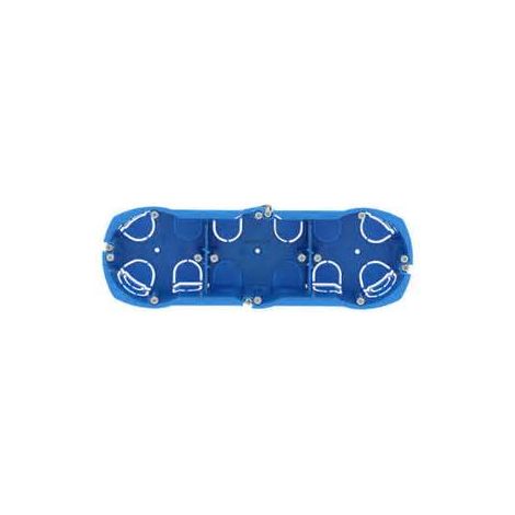 Boîte d encastrement MULTIFIX PLUS bleu 3 postes SCHNEIDER ELECTRIC IMT35244