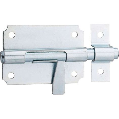 Verrou de box - Gâche : 20 x 56 mm - Modèle : Pêne Ø 14 mm - Platine : 90 x 55 mm - THIRARD