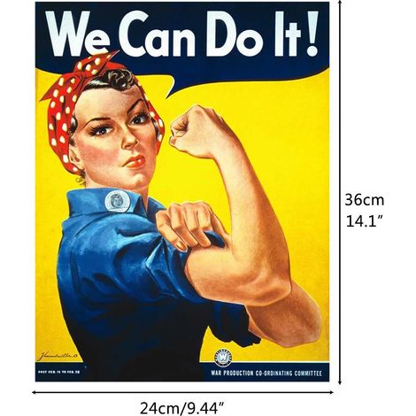 Lot de 2 autocollants pour affiches sur les droits des femmes - Décoration murale pour la maison et la chambre (1/4)