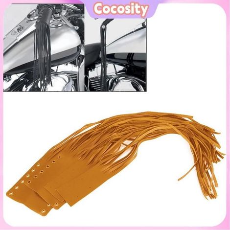 Cocosity Grip Glands Universal Hand Grips Tassel Fringe Wrap Cover Motorcycle Brake Clutch Lever moto d'amenagement Jaune Terre (1/5)