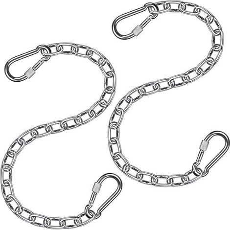 Chaîne en acier inoxydable, chaîne de chaise avec mousqueton, convient pour chaise, sac de sable, balançoire (1/5)