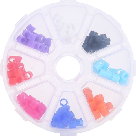 160 anneaux de codage orthodontiques universels autoclavables en silicone pour instruments dentaires orthodontiques (1/5)