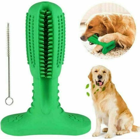 Brosse à dents pour chien jouet pour chien chien à mâcher dents de chiot nettoyage bâton à mâcher moyen en caoutchouc naturel jouet à mâcher-Fei Yu (1/5)