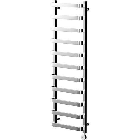 Milton Chrome 1500mm x 500mm Curved Digital Thermostatic Electric Heated Towel Rail (1/5)