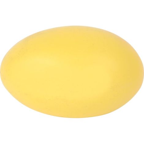 Uovo di Pasqua in ceramica gialla - Statuetta decorativa 13 cm (1/2)