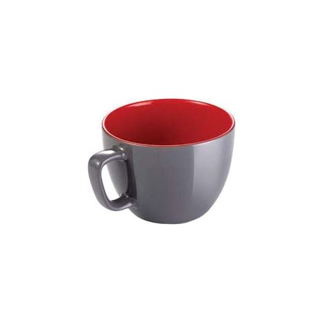 TAZZA JUMBO CREMA SHINE GRIGIA ML.600- - ø cm.11x8,5h. - 6 pezzi TESCOMA