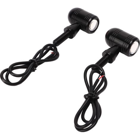 Clignotants LED Avant Arrière Ambre Jaune DC 12V Universel pour Scooter Moto Sport Type 2 (1/5)