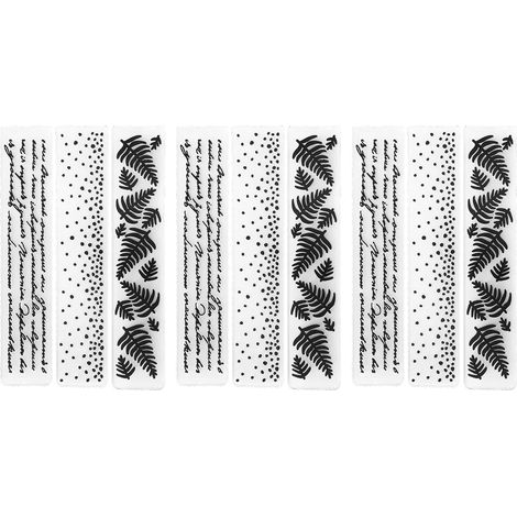 9Pcs Plastic Embossing Folders Scrapbooking DIY Card Making Embossed Template Paper Craft Tools (1/5)