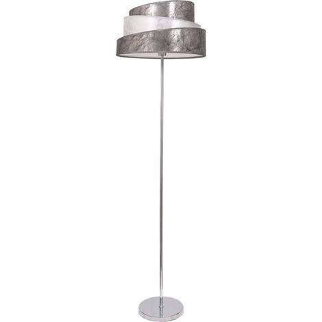 Colonia Stehleuchte Chrom/Silber-Weiß 1xE27 (153x40x40cm)