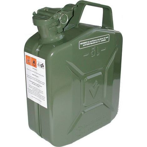 Jerrican metal armée américaine vert Hydrocarbure 5l - Jerrican metal armée américaine vert Hydrocarbure 5l