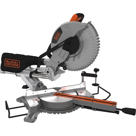 Black & Decker – Scie à onglet radiale 2100W – Lame 254 mm 48 dents – Largeur de coupe jusqu’à 305 mm – Vitesse 5000 tr/min – Projection d’ombre pour précision (1/10)