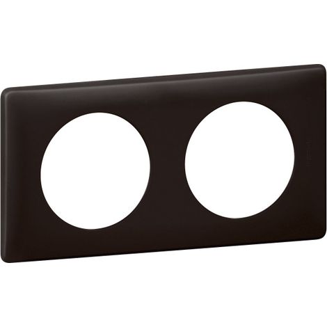 Plaque Legrand Céliane poudré basalte 2 postes 98863 – Entraînement 71 mm – Dimensions 161x82 mm – Finition haut de gamme