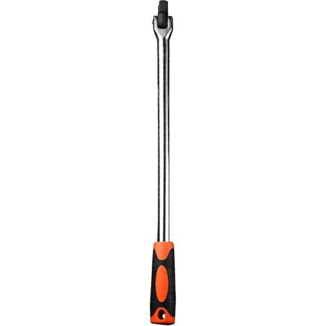 Poignée de joint d'entraînement de 1,27 cm avec tête flexible, poignée antidérapante, clé à douille robuste pour réparation de voiture et projets de bricolage (1/4)