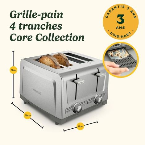 Tostapane - CUISINART - Core Collection - 4 fette - Acciaio inossidabile - QuickView™ (1/5)