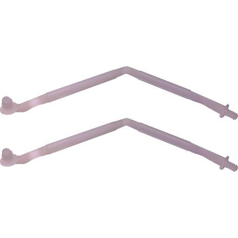 2x Limiteur d'ouverture support corde à rabat porte meuble 290mm compas de retenue à insérer plastique armoire cuisine, naturel (1/3)