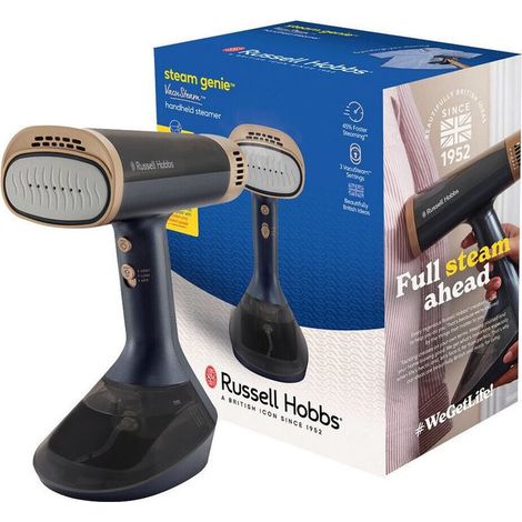 Russell Hobbs 28550-56 Steam Genie VacuSteam Vaporizzatore Portatile 1400 W piastra ceramica 0,2 L serbatoio colore Blu Oro