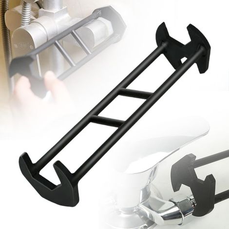 Clé Multifonction pour Lavabo et Robinet - Clé Universelle en Acier avec 7 Tailles d'Ouvertures, Rotation 360° pour Espaces Étroits, pour la Réparation des Écrous en Cuisine et Salle de Bain (B) (1/5)