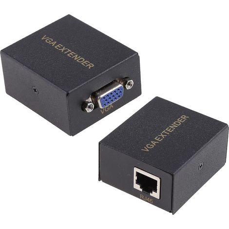 Extendeur VGA RJ45 pour moniteur, transfert de signal vidéo fluide, résolution 1920x1440p